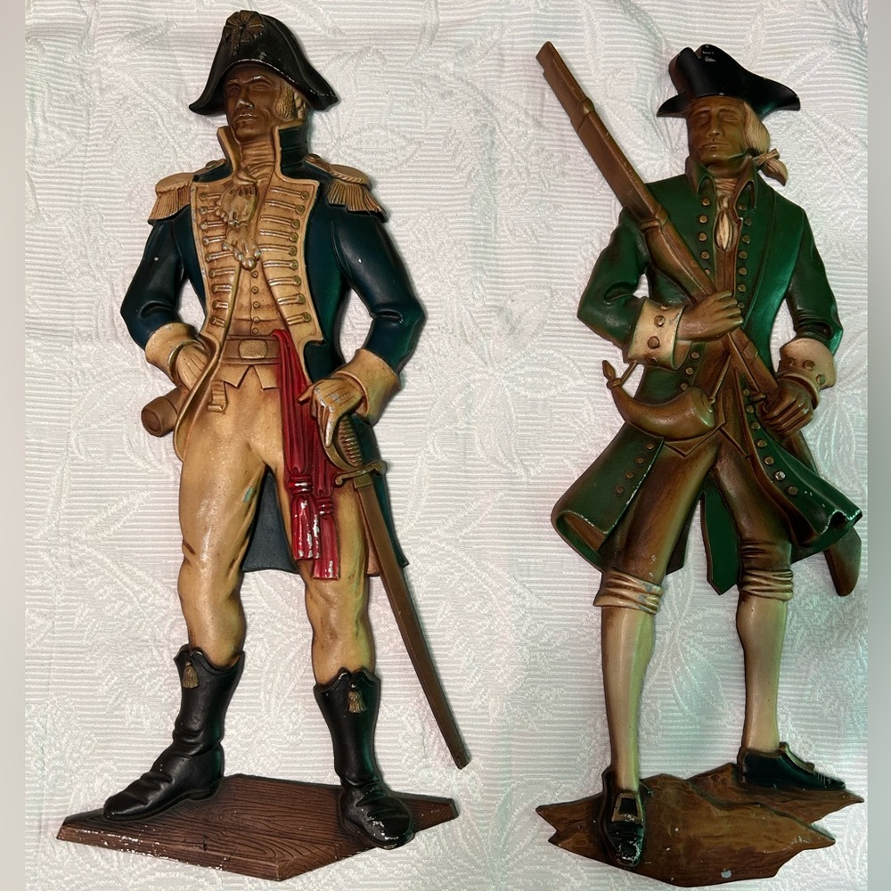 Vintage colonial minute men